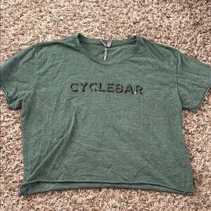 Green CYCLEBAR Cropped T-Shirt